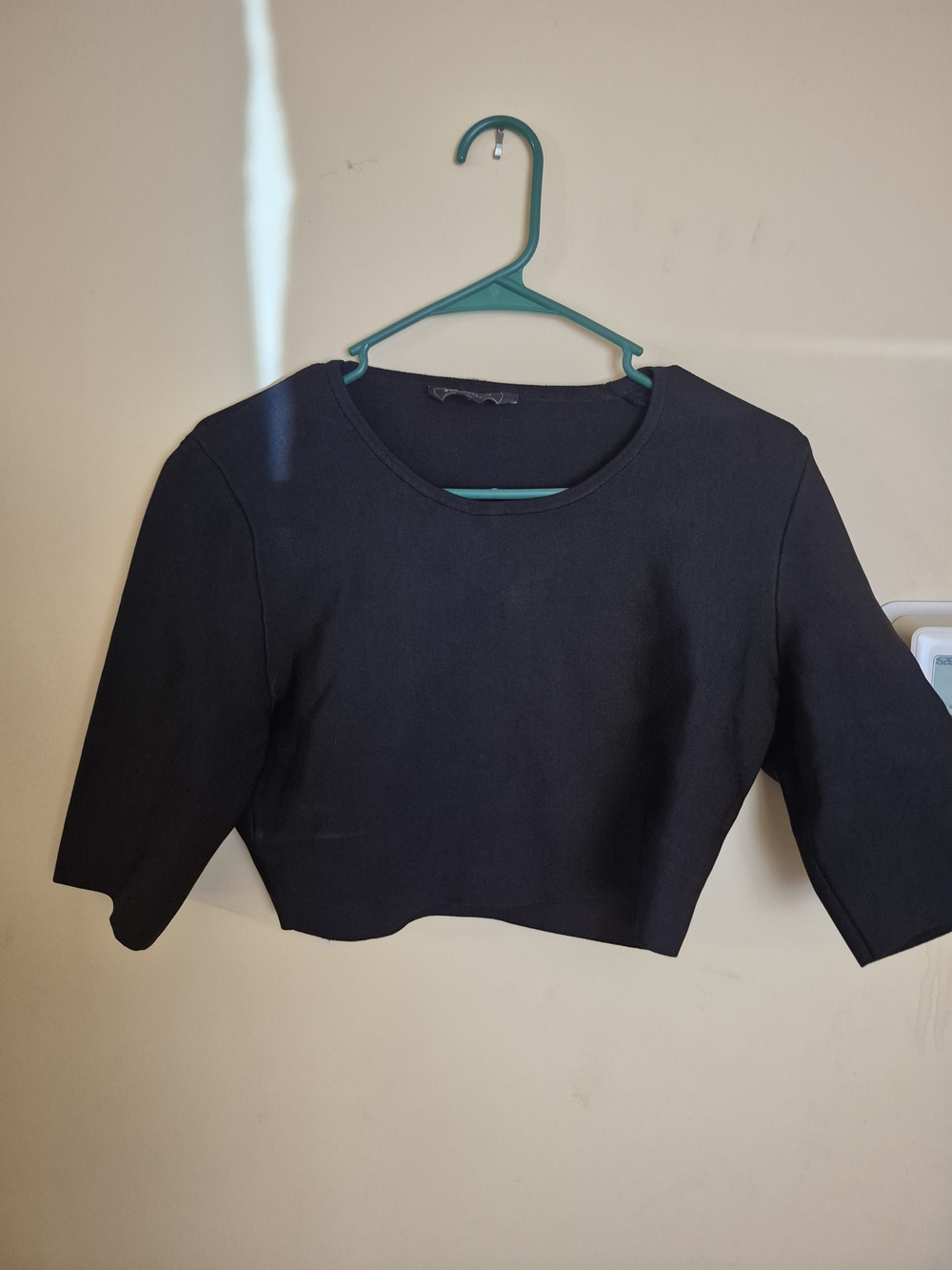 BCBGMaxAzria Black Bandage Crop Top